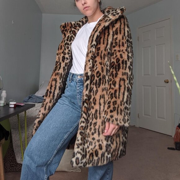 Retro Leopard Print Coat - Picture 1 of 4